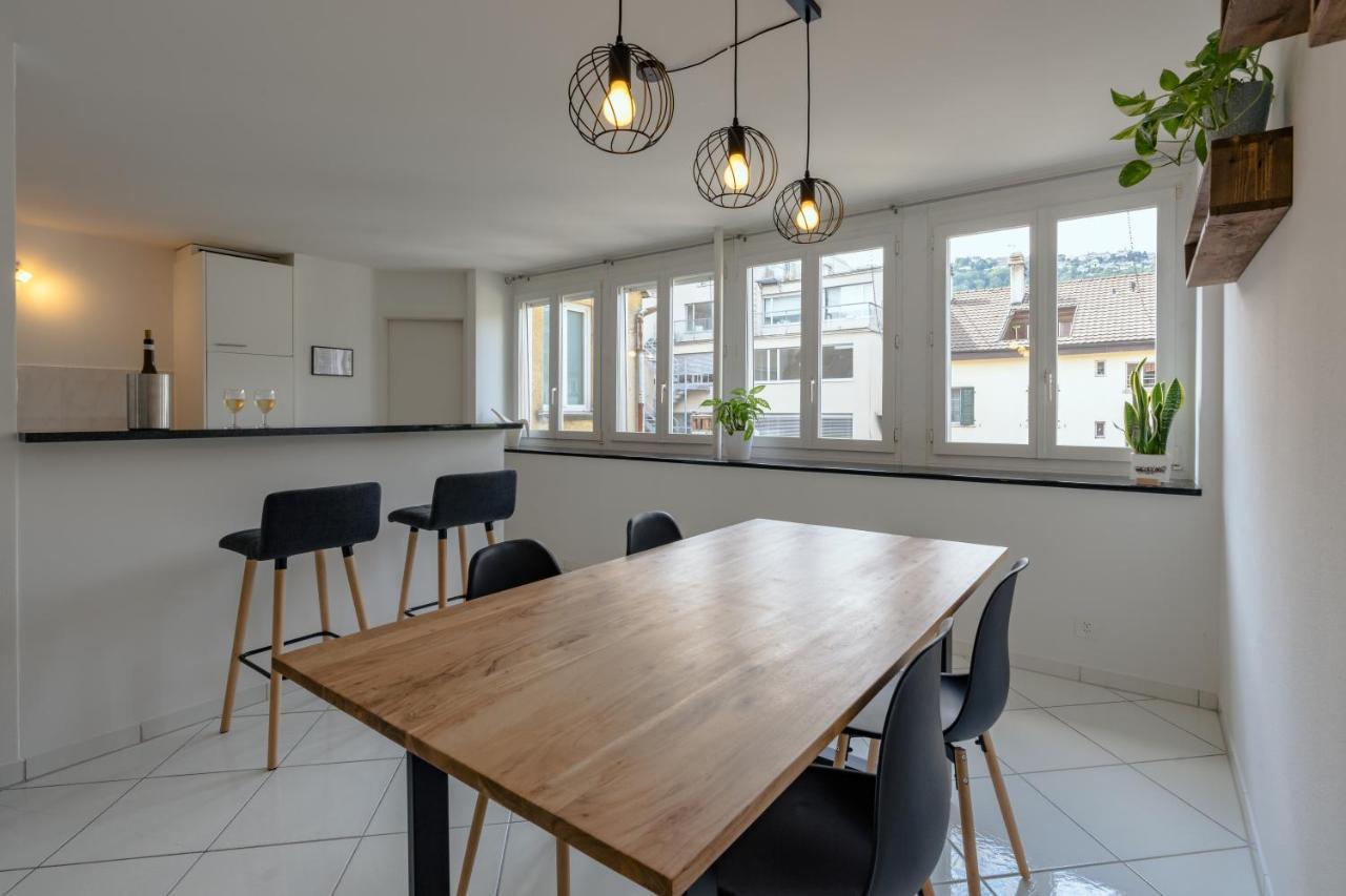 Apartment In The City Center With Free Parking Biel Kültér fotó
